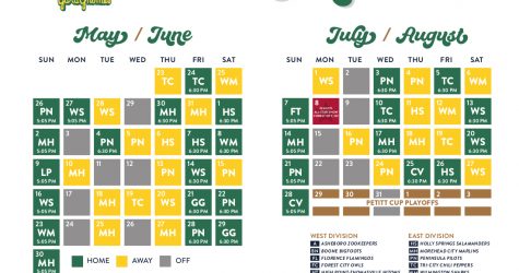 Inaugural Season Schedule Revealed